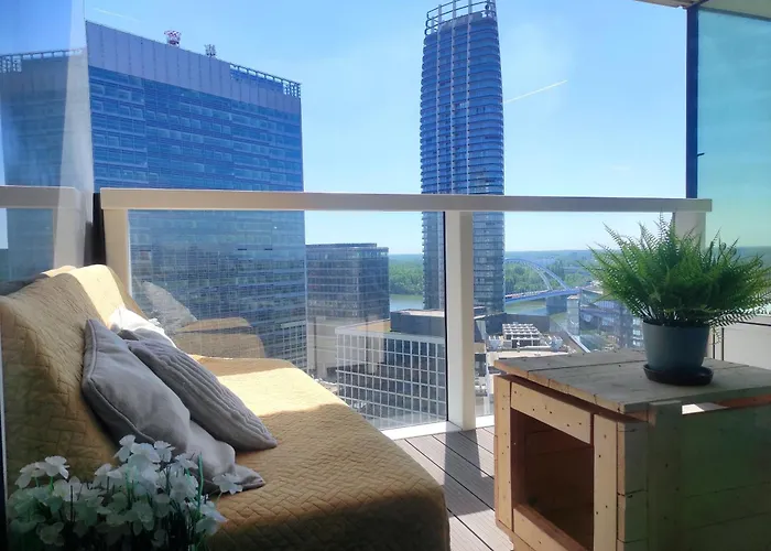 Panorama Apartment, Free Parking, 18th Floor, View 아파트